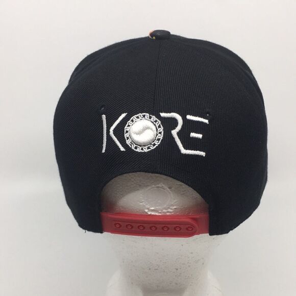 KORE Black and Floral Cap / Hat SnapBack 213 embroidery - Picture 6 of 15